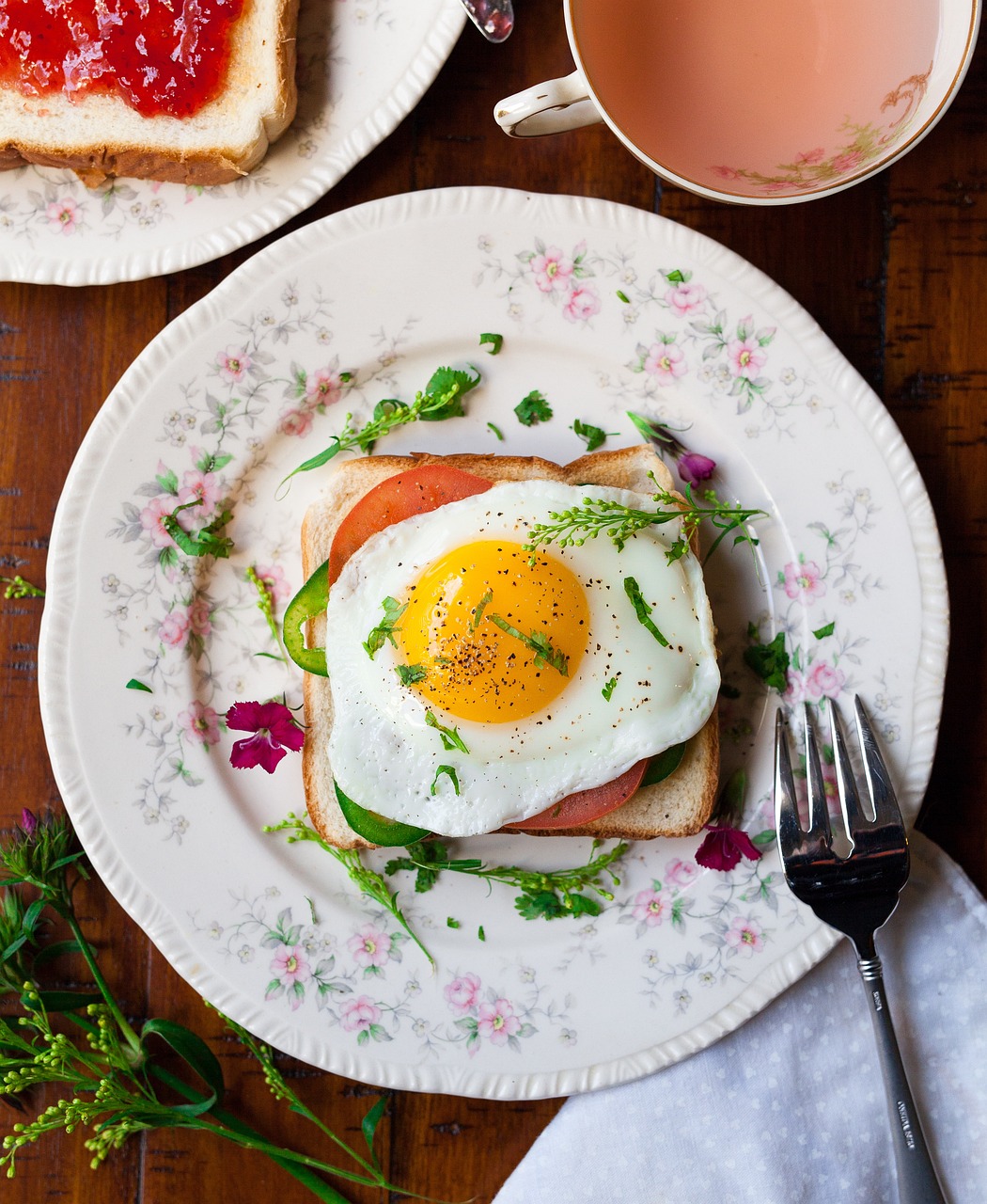 bread, egg, breakfast